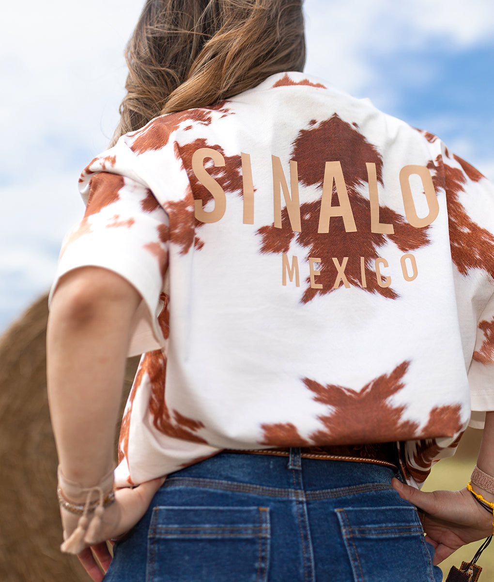 Cowhide State Oversized Tee