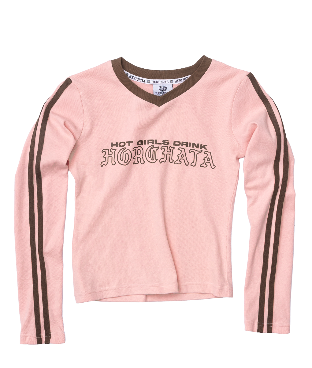 Hot Girls Drink Horchata Baby Tee Long Sleeve