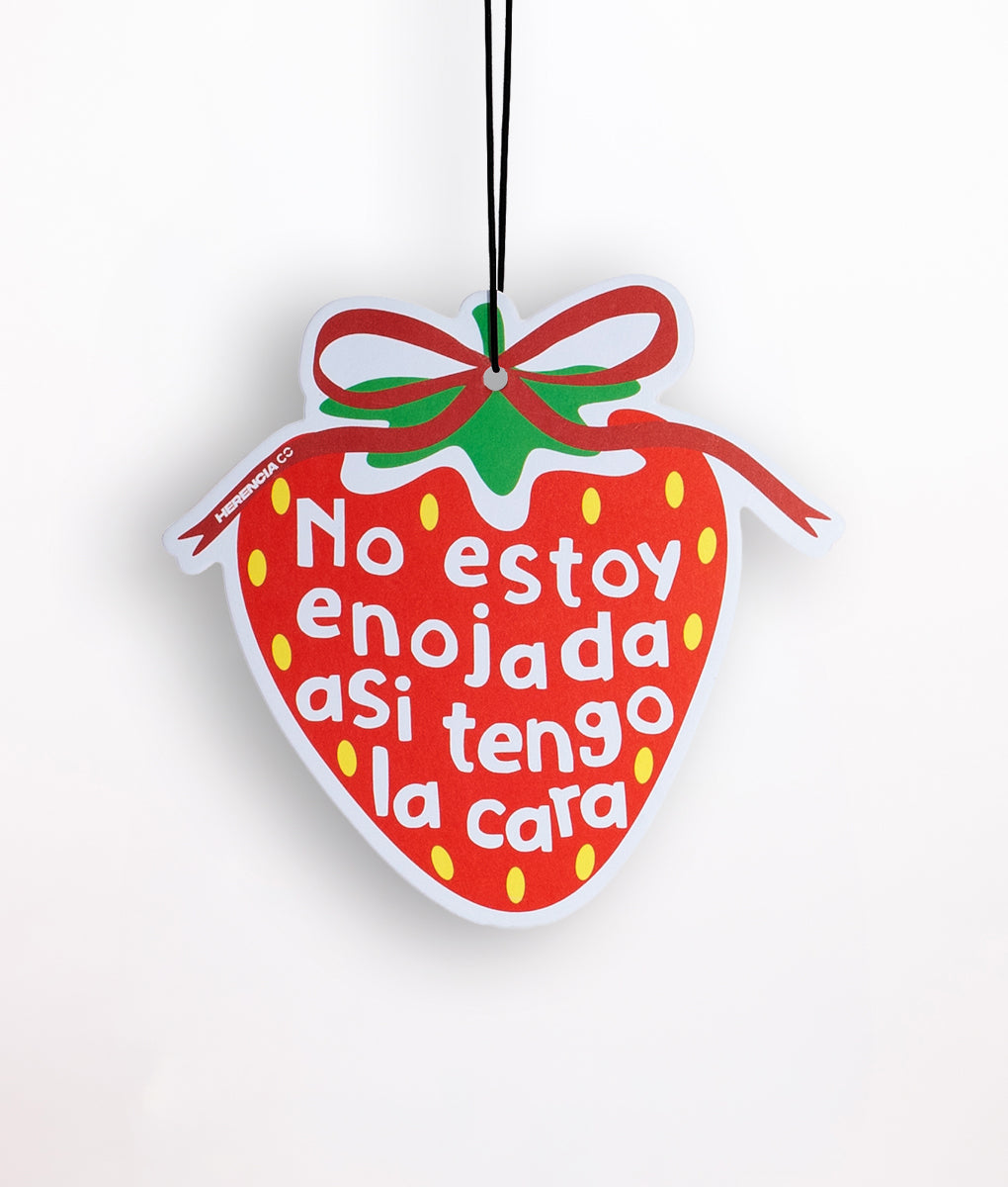 No Estoy Enojada Strawberry Air-Freshner