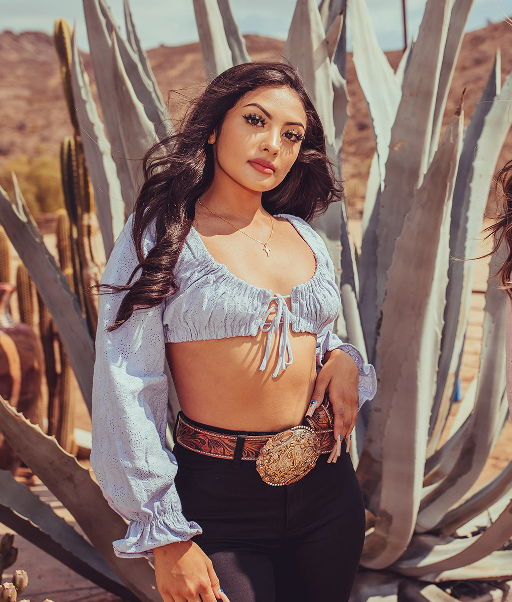 Preciosa Long Sleeve Crop Top