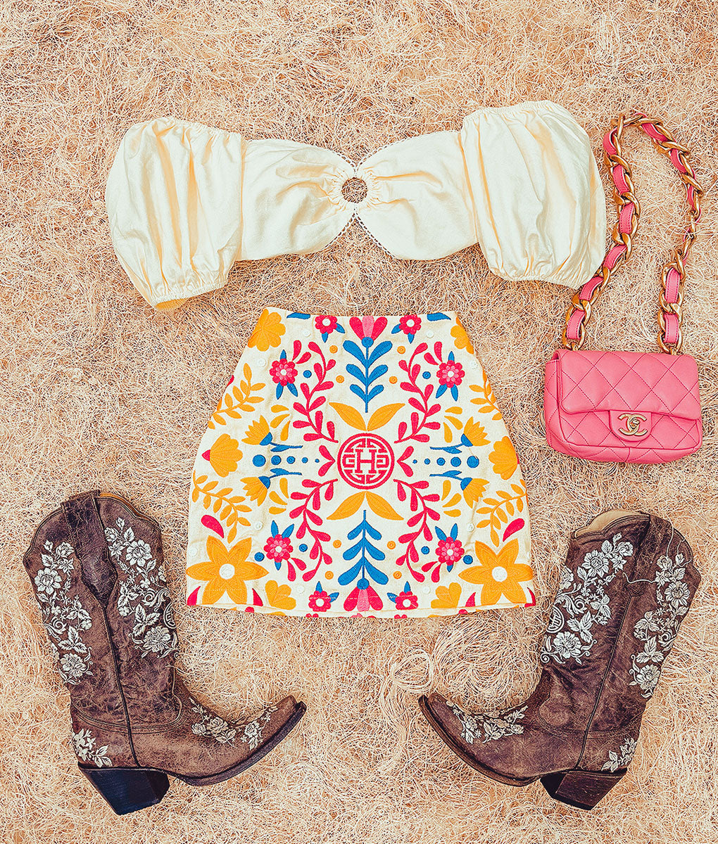 Sol Embroidered Skirt
