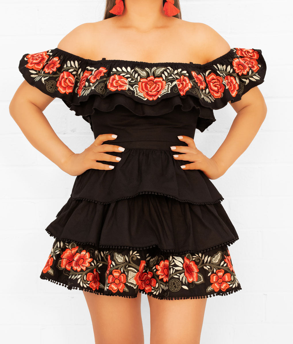 Muñequita Embroidered Skirt & Top Set