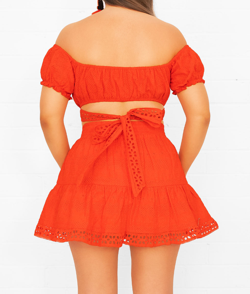 Rubi Embroidered Crop Top