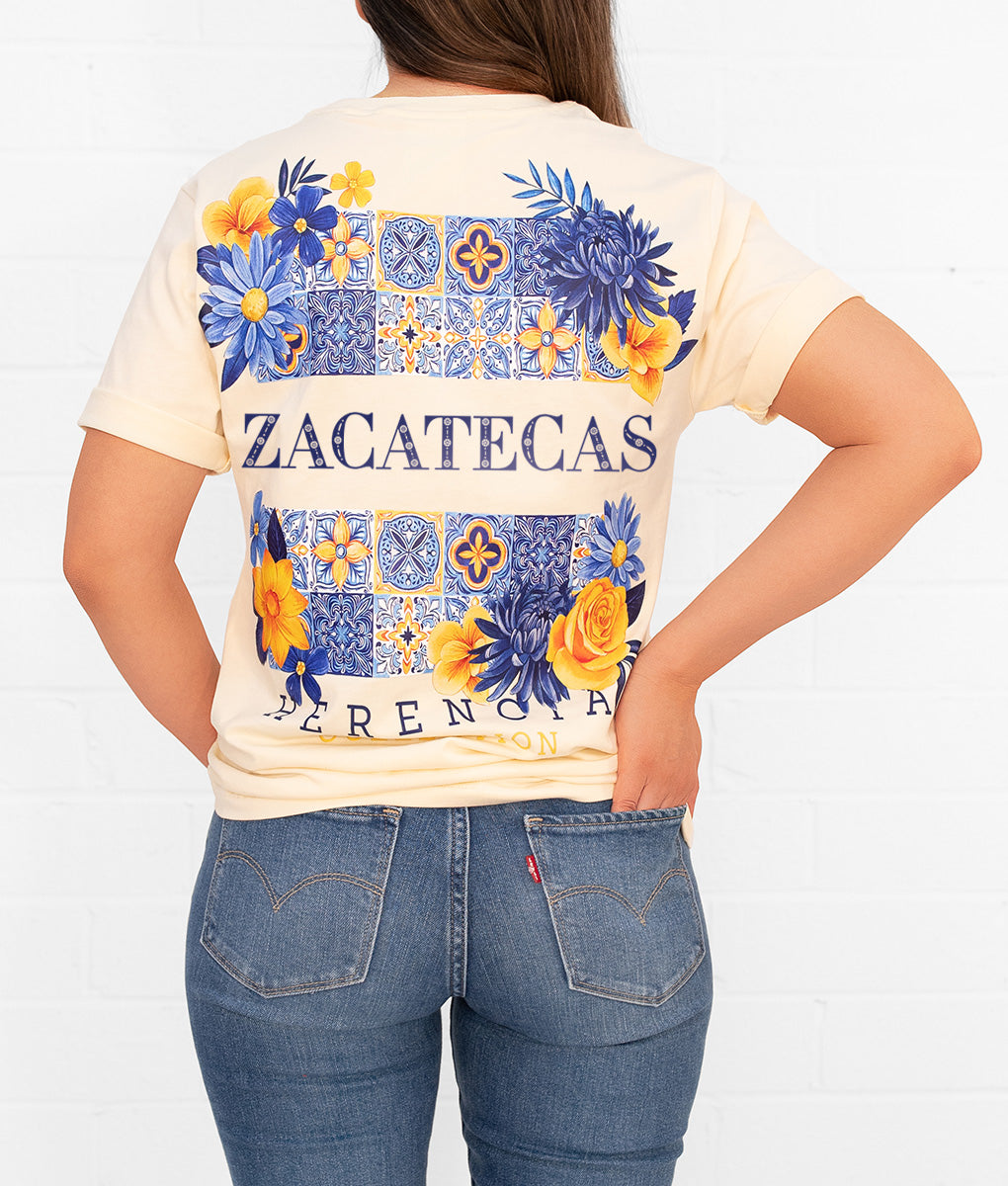 State Hacienda Flores Short Sleeve Pocket Tee