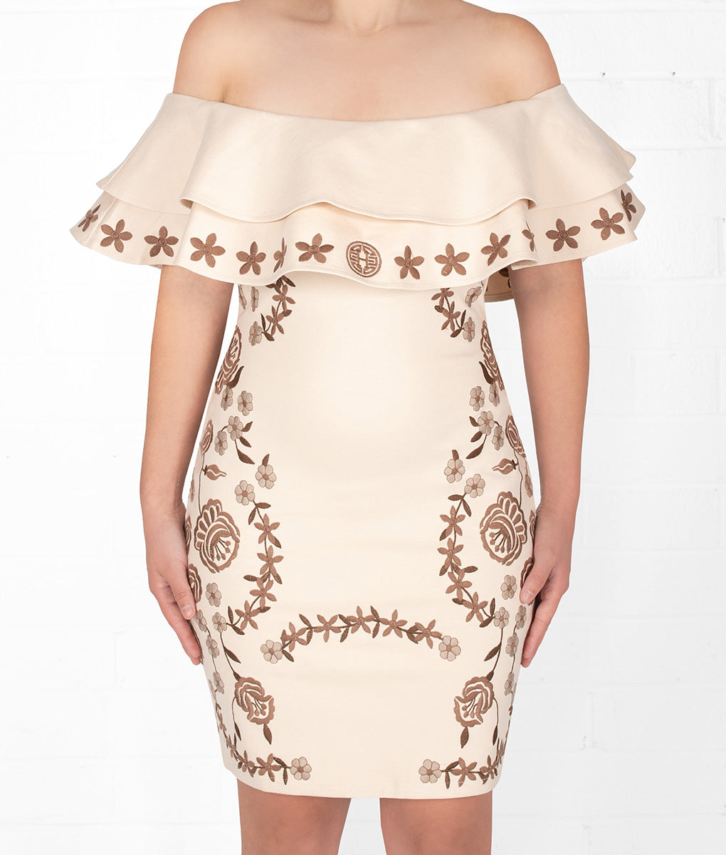 State Aztec Princess Embroidered Dress Holiday Edition