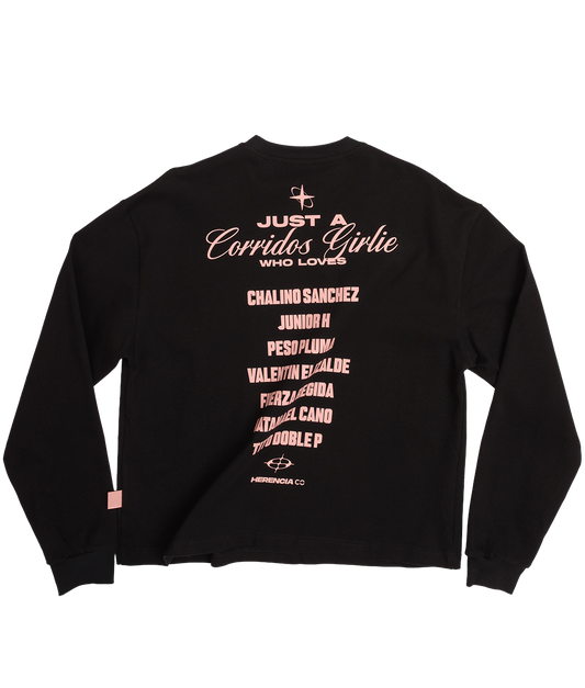 JUST A CORRIDOS GIRLIE OVERSIZED LONG SLEEVE