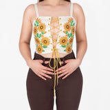 Marisol Embroidered Corset Top