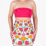 Dulce Sandia Embroidered Skirt
