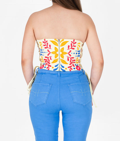 Sol Embroidered Corset Top