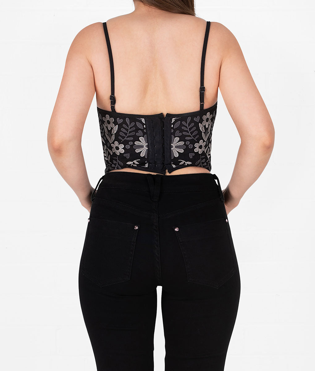 Patrona Embroidered Corset Top