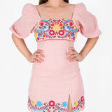 Pink Esperanzita Embroidered Dress