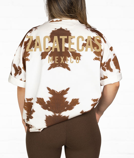 Cowhide State Oversized Tee