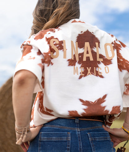Cowhide State Oversized Tee