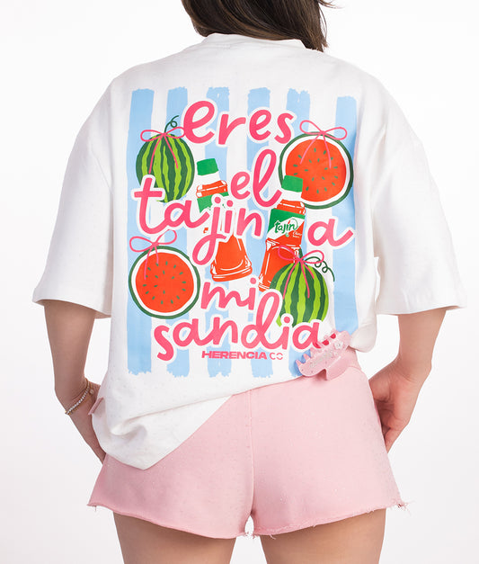 Eres El Tajin A Mi Sandia Oversized Tee