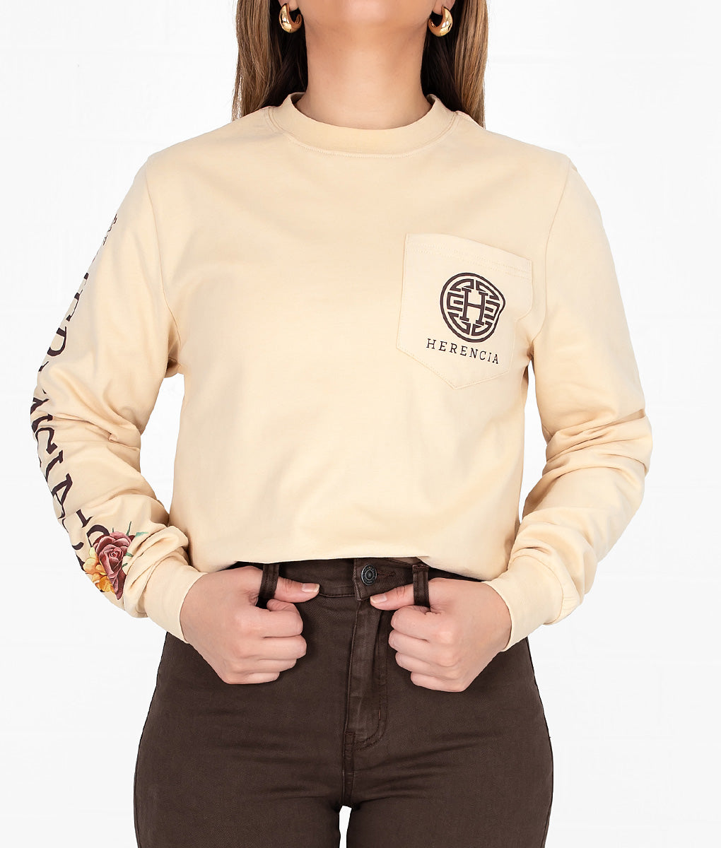 Hacienda Otoño State Long Sleeve Pocket Tee