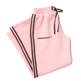 Pink w/Brown Wide Leg Pants