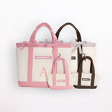 Initial Mini Tote & Micro Baby Keychain Tote