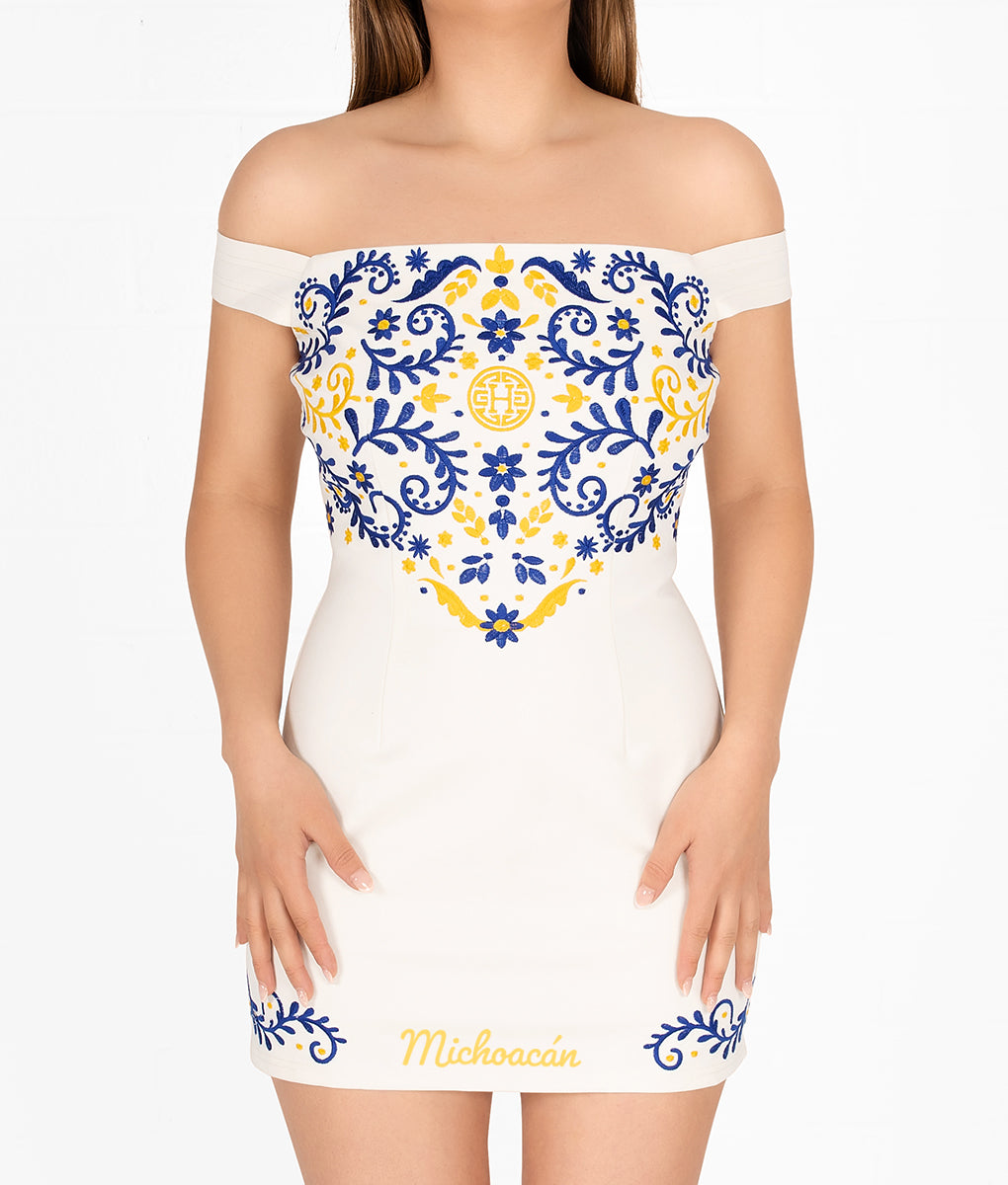 State Isabel Embroidered Dress-Holiday Edition