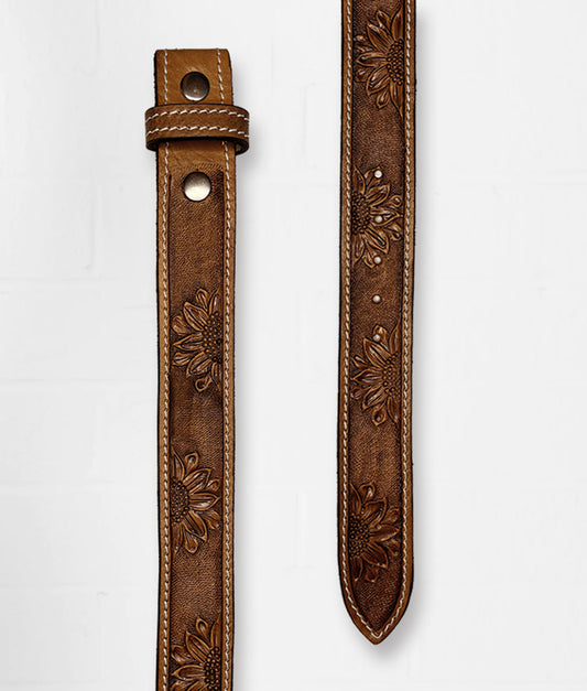 Margarita Leather Hand Tooled Belt