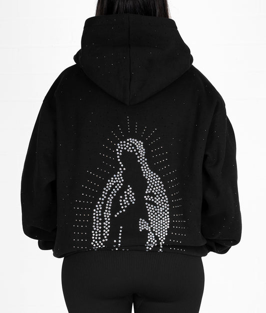 VIRGENCITA RHINESTONE HOODIE