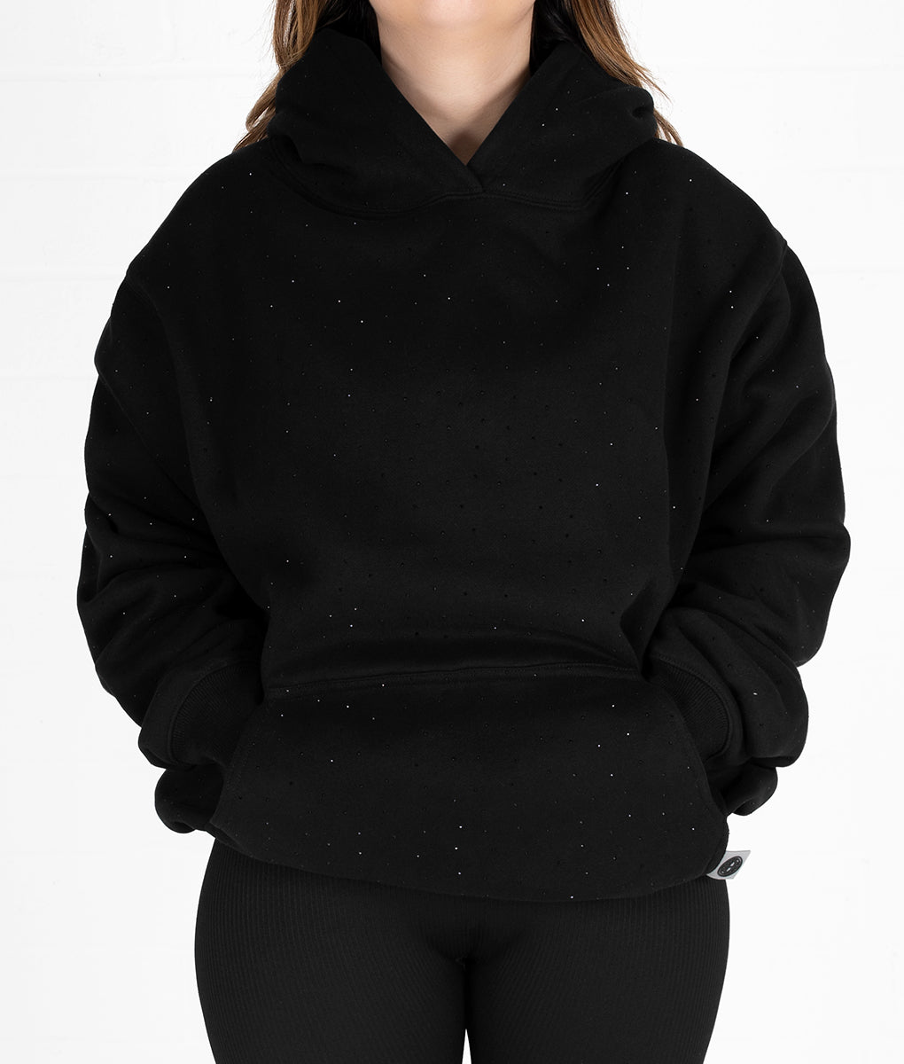 VIRGENCITA RHINESTONE HOODIE