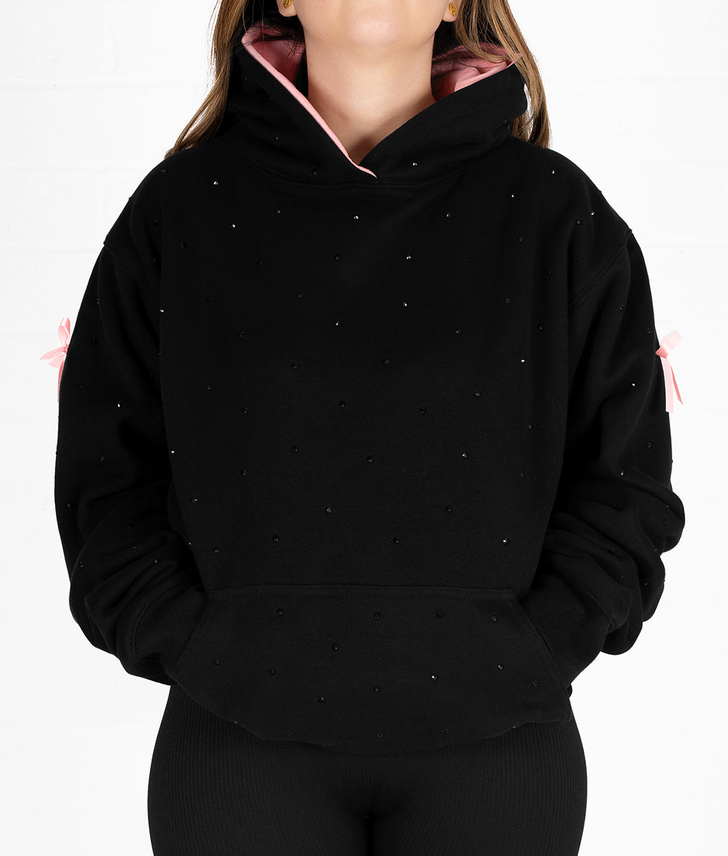 Pretty Girls Listen To Corridos Rhinestone Hoodie