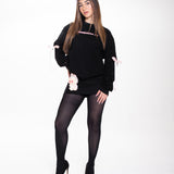 Pretty Girls Listen To Corridos Rhinestone Oversized Tee