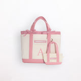 Initial Mini Tote & Micro Baby Keychain Tote