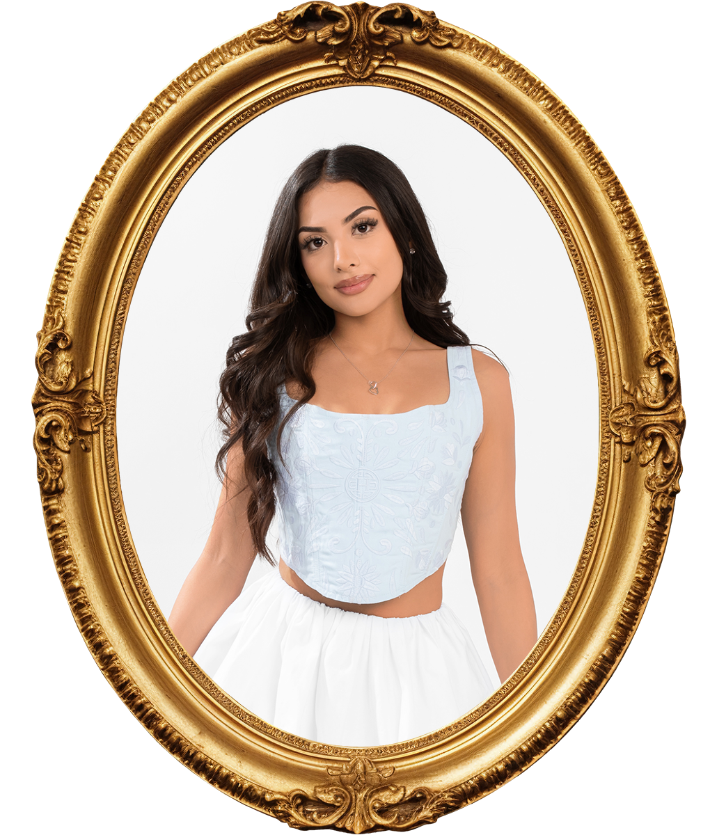 Plebita Embroidered Corset Top- Baby Blue