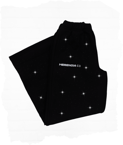 Black Rhinestone Pants (unisex)
