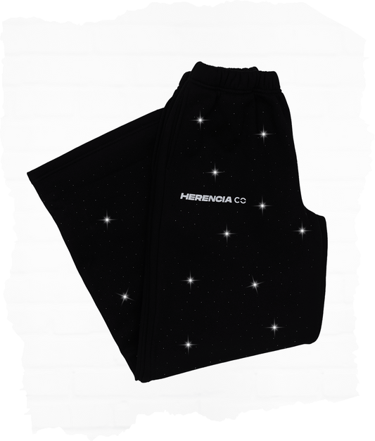 Black Rhinestone Pants (unisex)
