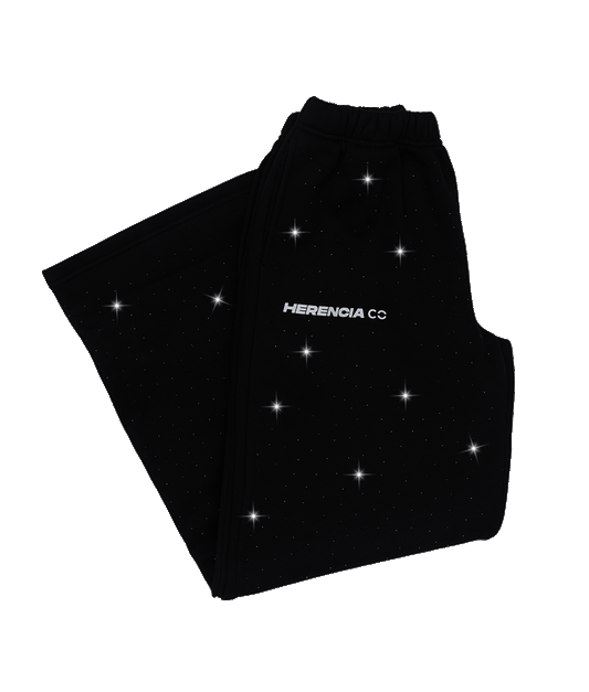Black Rhinestone Pants (unisex)
