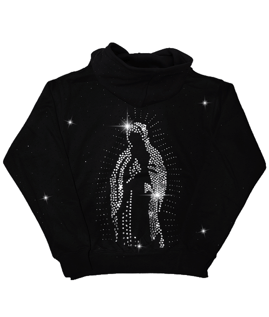 VIRGENCITA RHINESTONE HOODIE (unisex)