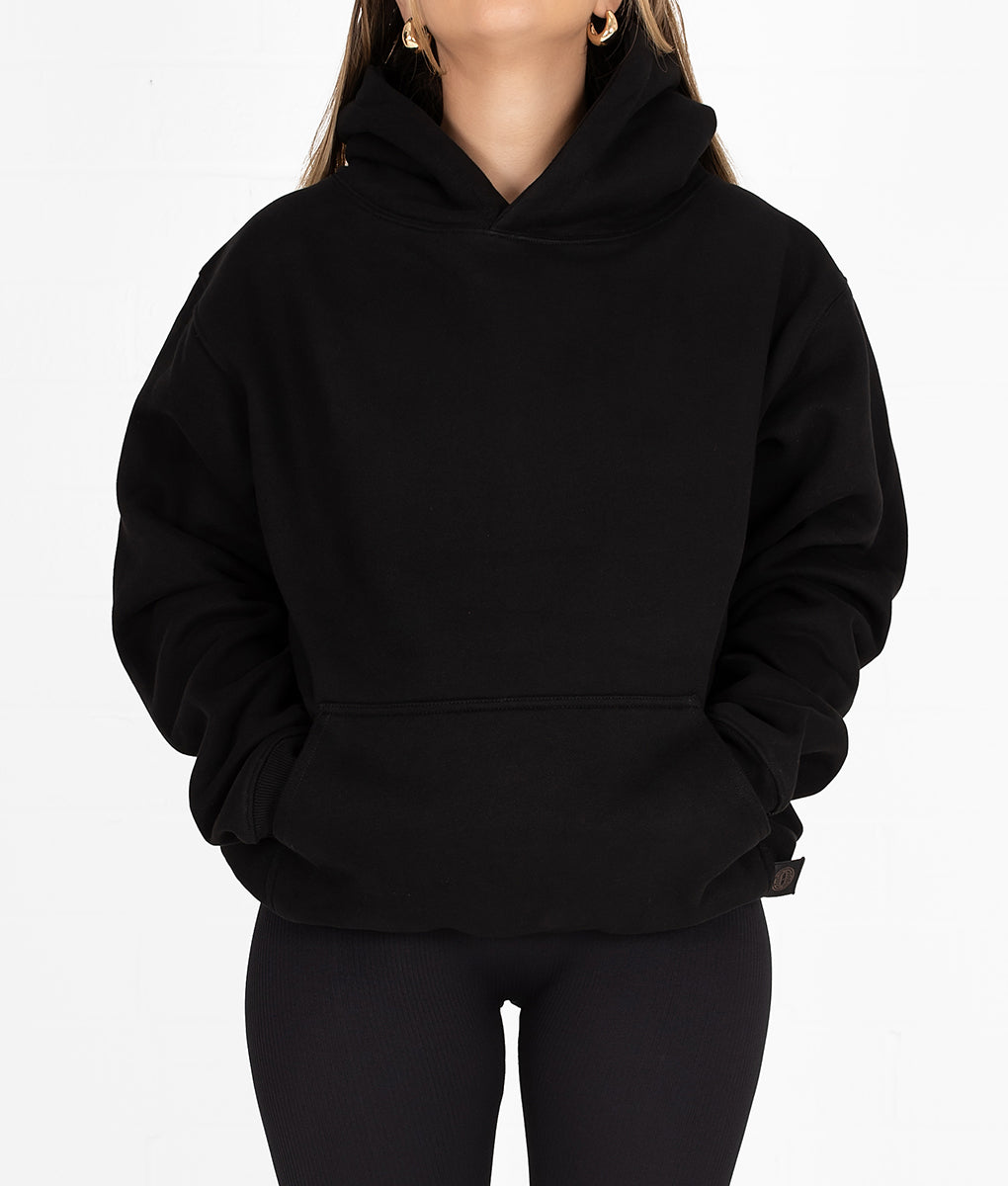 Black Puff State Hoodie