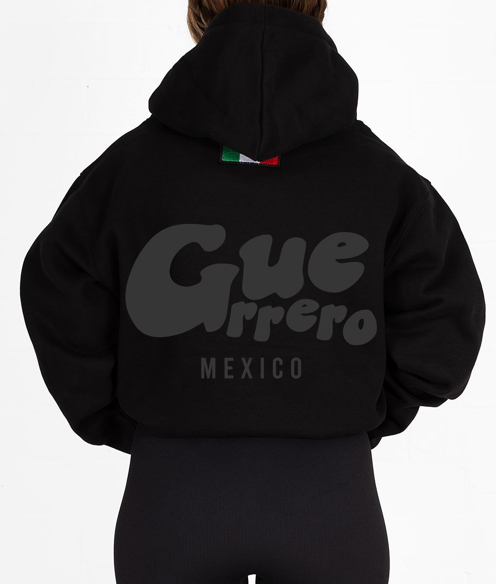 Black Puff State Hoodie