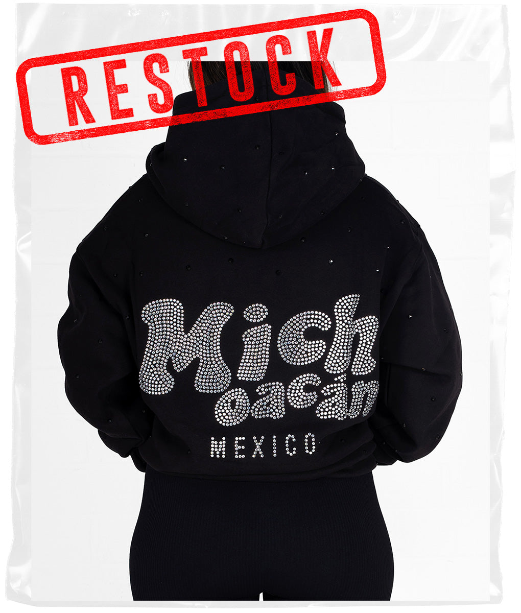 4*i様 yenalgia Mohawk fur ryder hoodie RHINESTONE STATE HOODIE – Herencia Clothing
