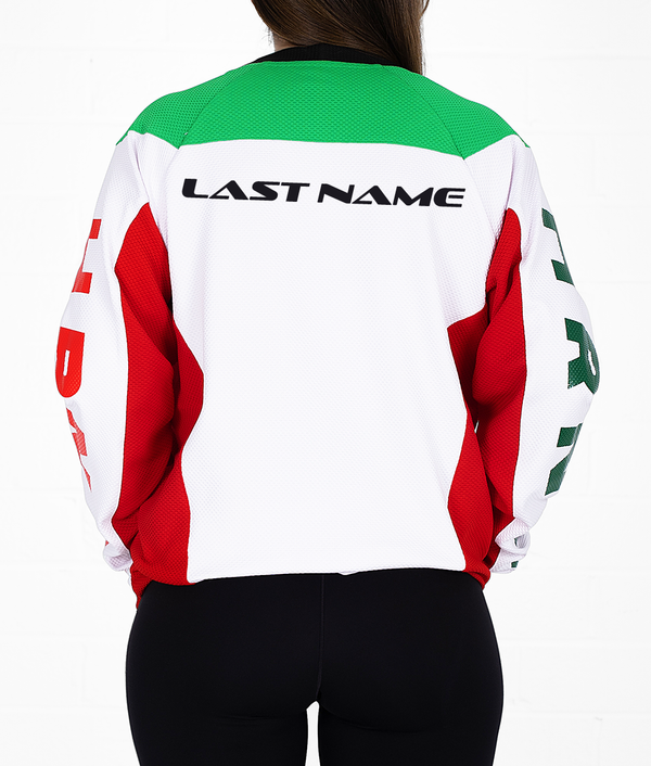TriColor Last Name Unisex Off-road Jersey