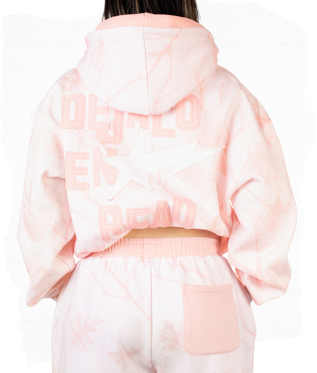 Dejalo En Read Pink Camo Hoodie