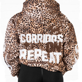 Corridos On Repeat Leopard Hoodie