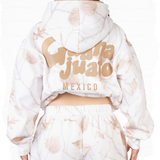 WHITE CAMO PUFF STATE HOODIE