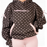 Too Busy For A Boyfriend Polka Dot Hoodie