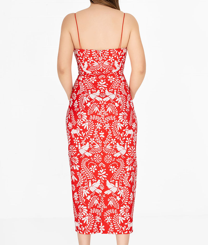 Mexicanita Red Bodycon Dress- Holiday Edition