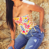 Sol Embroidered Corset Top