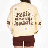 Feliz Como Una Lombriz Unisex Oversized Tee