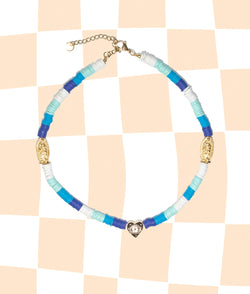Buenas Vibras Choker- Blue