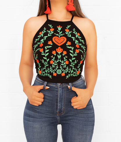 Rebelde Backless Tie Top