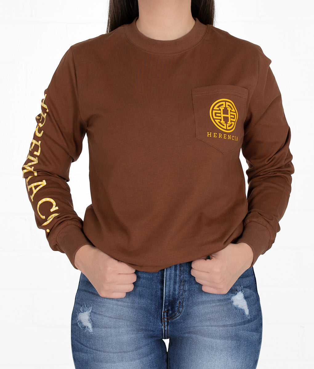 Amonos A La Feria Long Sleeve Pocket Tee