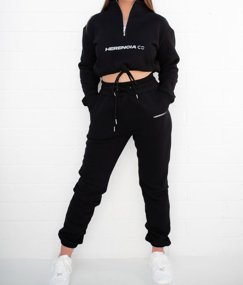 Black State Two Piece Jogger Set