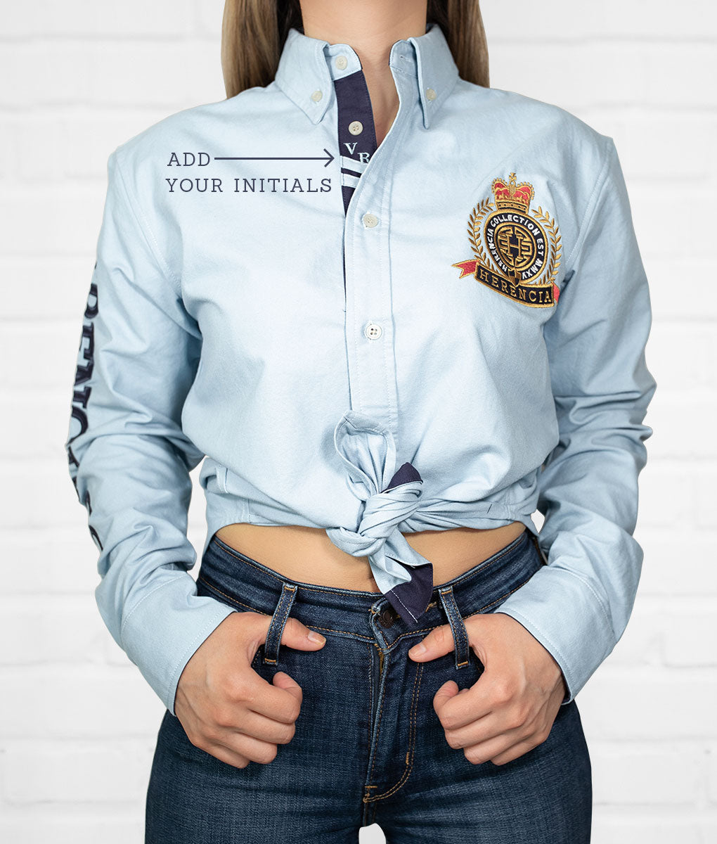 Light Blue State Women's Jaripeo Button-Down