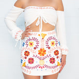 Catrina Embroidered Skirt